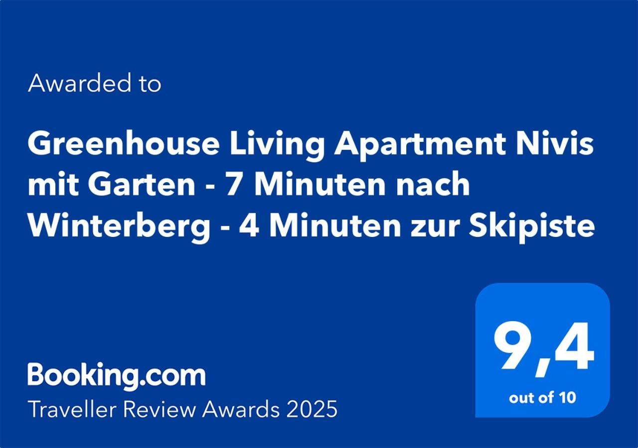 Greenhouse Living Apartment Nivis Mit Garten - 4 Minuten Nach Winterberg - Wandern, Mountainbike Fahren - Natur Geniessen Medebach Kültér fotó